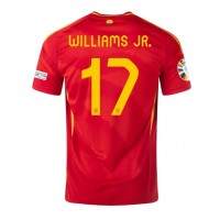 Spanien Nico Williams #17 Heimtrikot EM 2024 Kurzarm